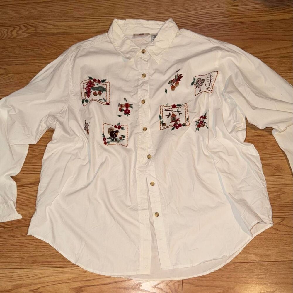 Faded-glory Women's White Blouse